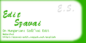 edit szavai business card